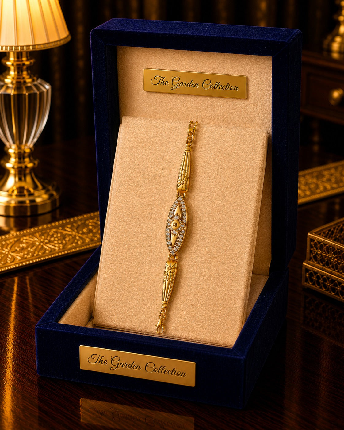 Heart Link Gold Bracelet