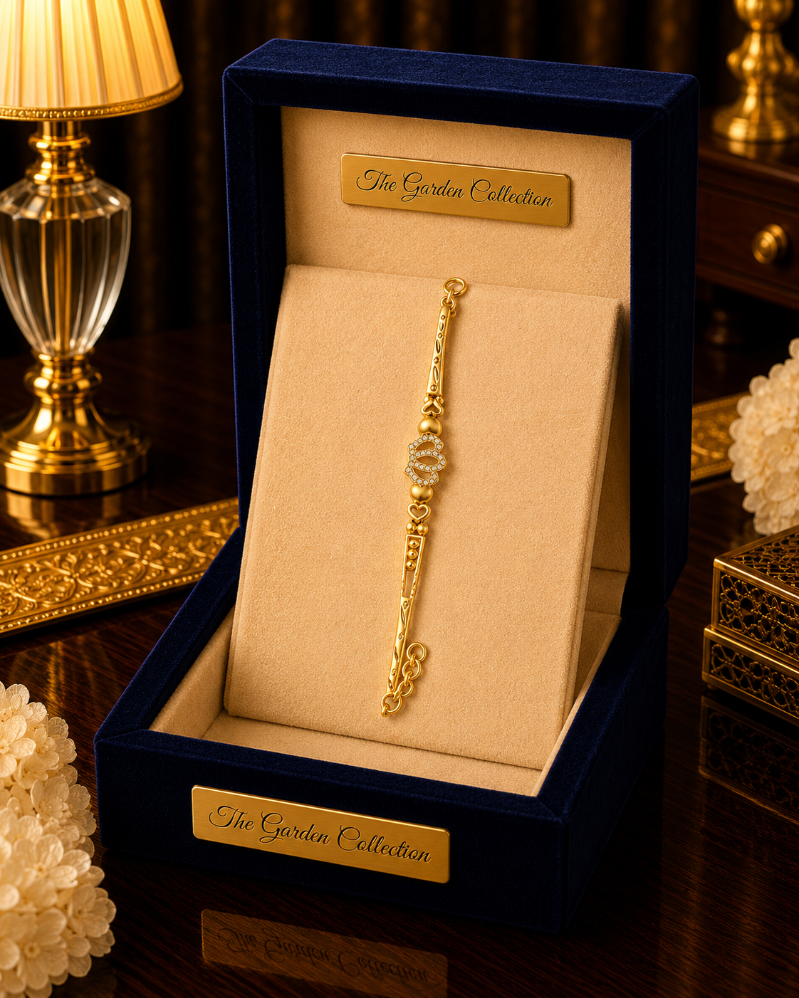 Oval Shine Gold Bracelet