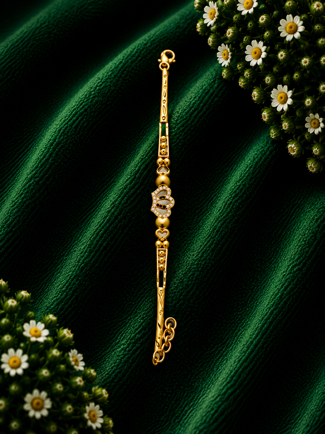 Oval Shine Gold Bracelet