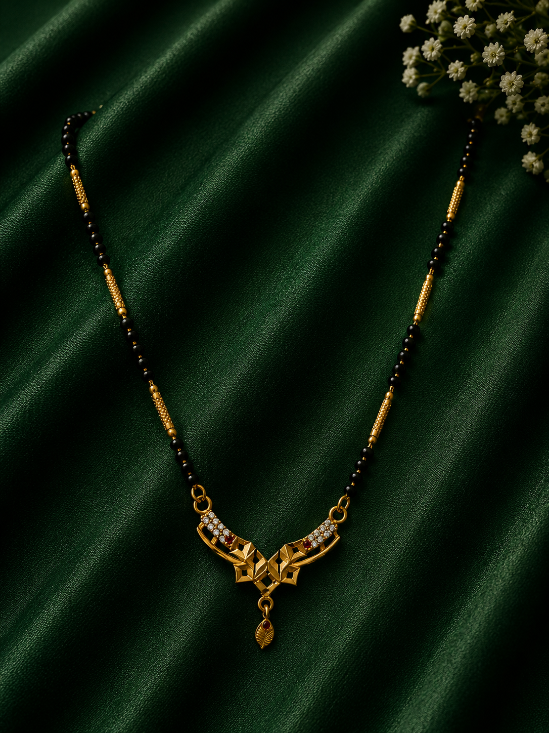Premium Geometric Gold Plated Mangalsutra