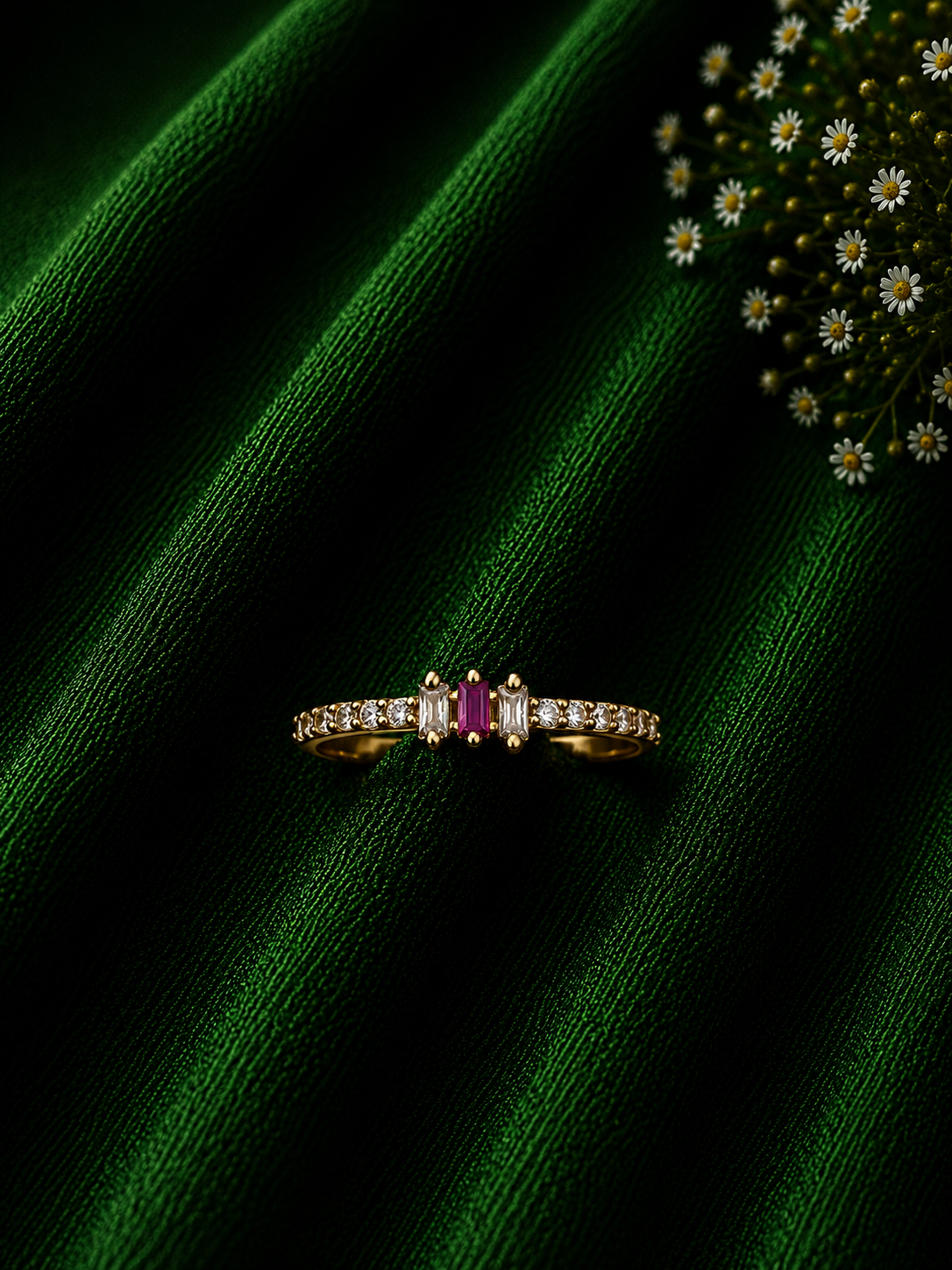 Ruby Princess Gold Ring