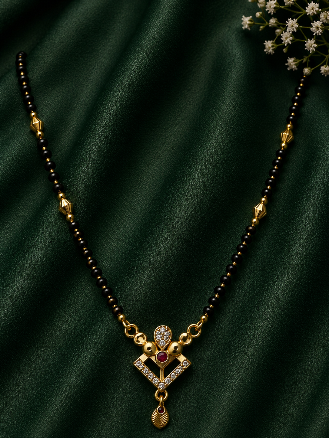 Designer Pearl Stone Mangalsutra