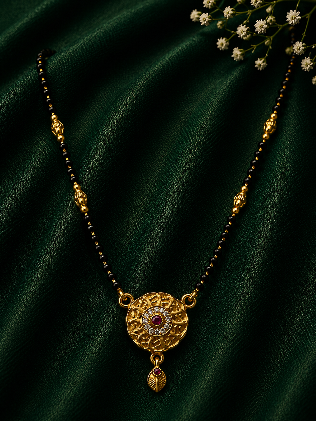 Royal Floral Mangalsutra Set