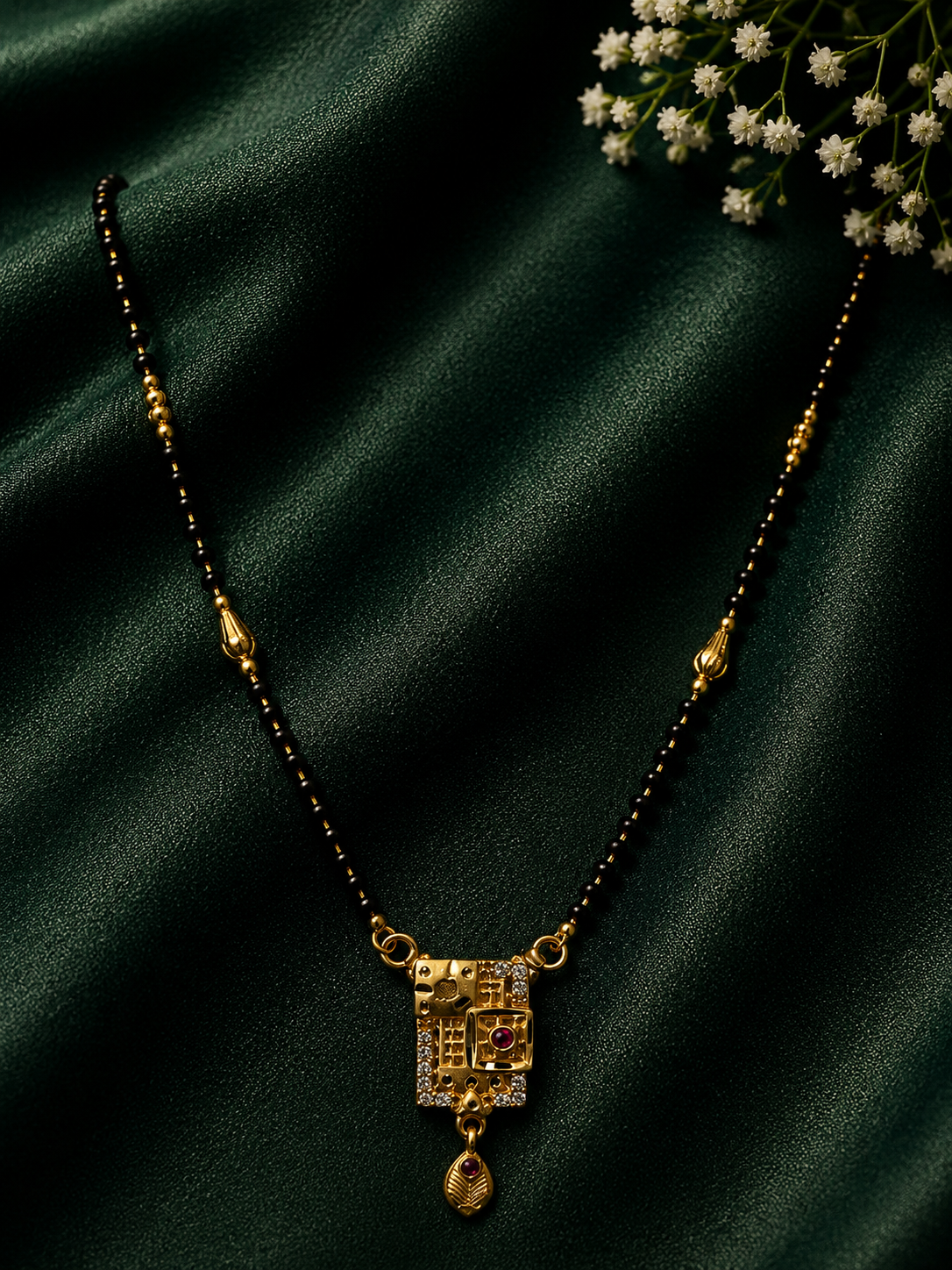 Antique Square Mangalsutra Set