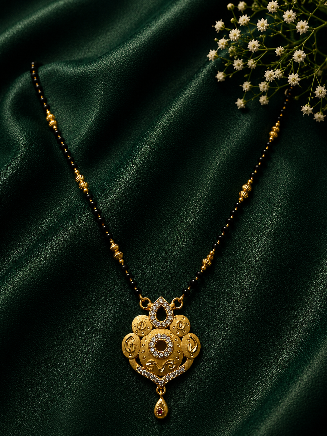 Golden Pearl Style Mangalsutra Set