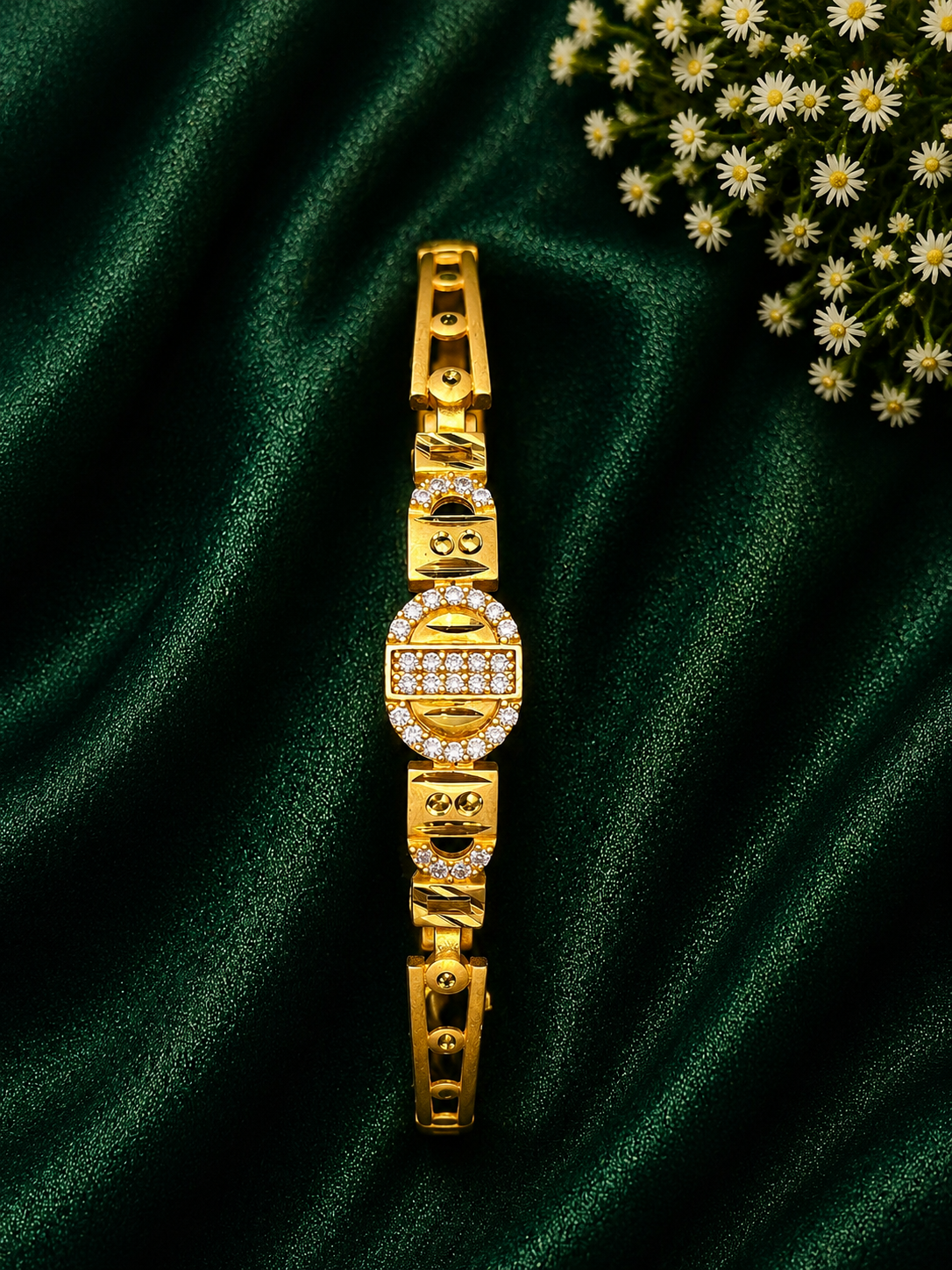 Classic Stone Gold Bracelet