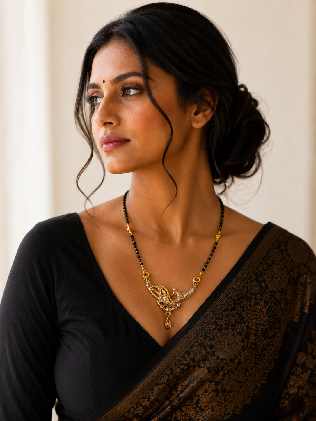 Elegant Swan Inspired Mangalsutra