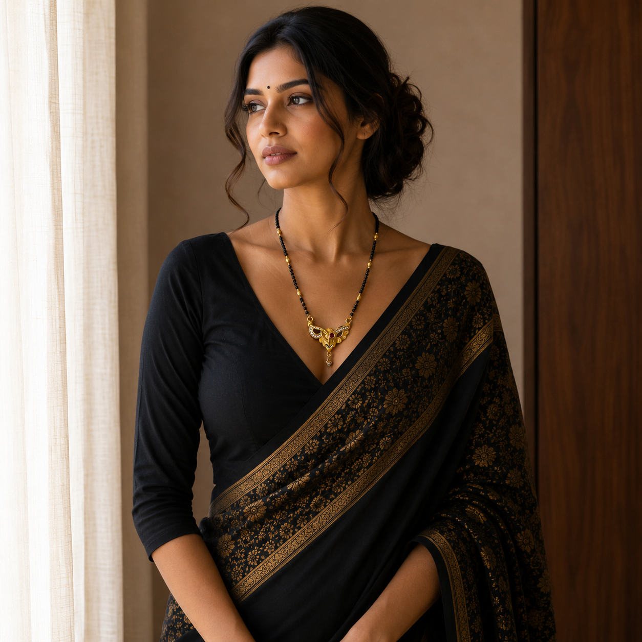 Traditional Butterfly Design Mangalsutra