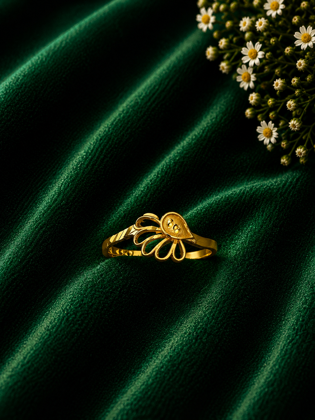 Sunflower Blossom Gold Ring