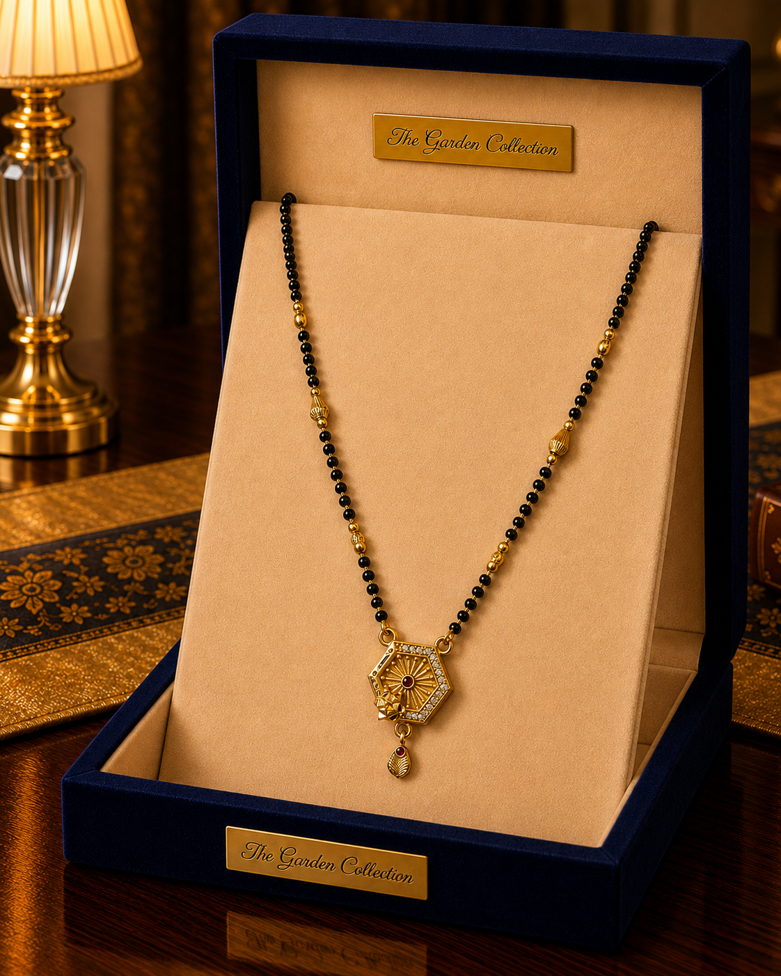 Hexagon Sunburst Mangalsutra Set
