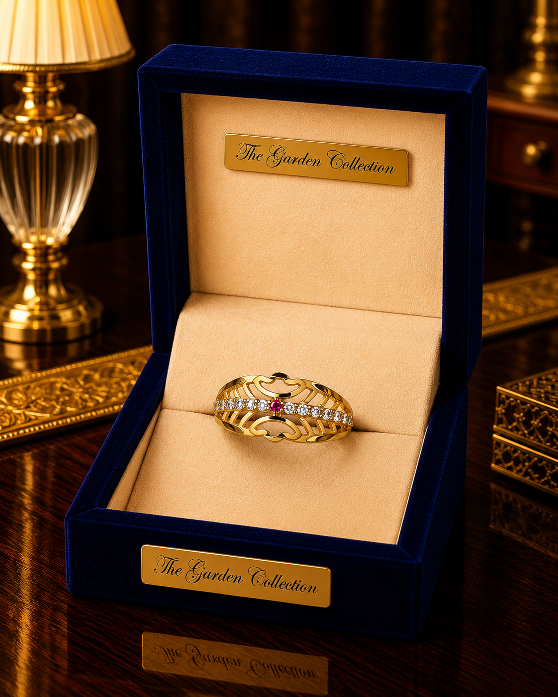 Royal Floral Gold Ring