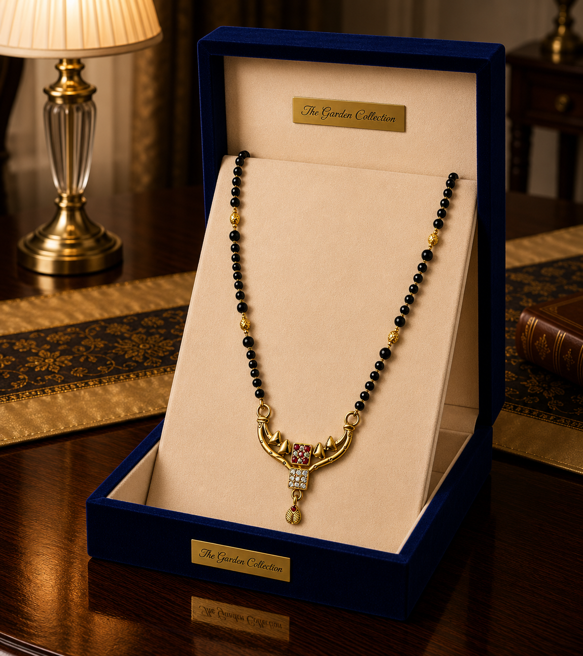 Modern Square Stone Mangalsutra