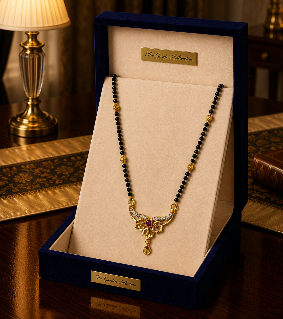 Luxury Crystal Bow Mangalsutra