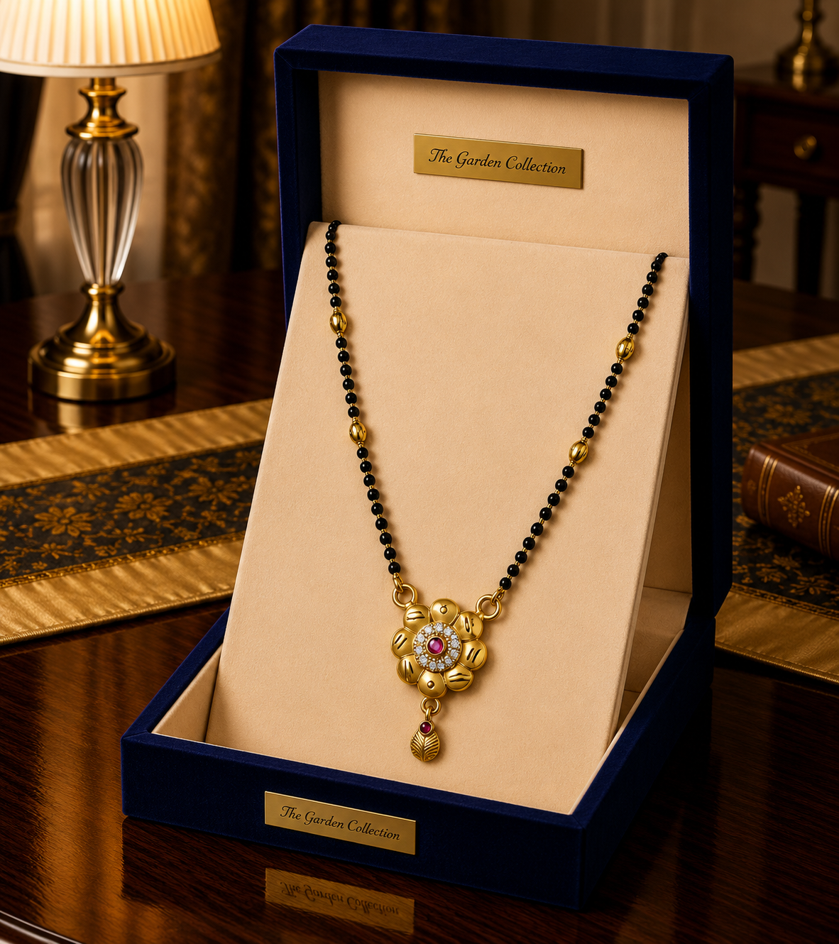 Designer Floral Gold Mangalsutra