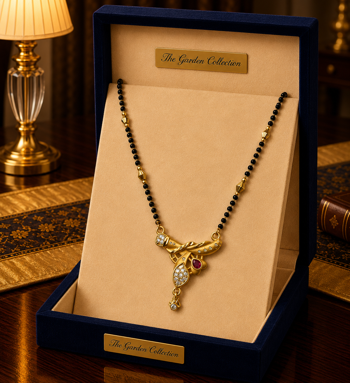 Floral Designer Gold Mangalsutra