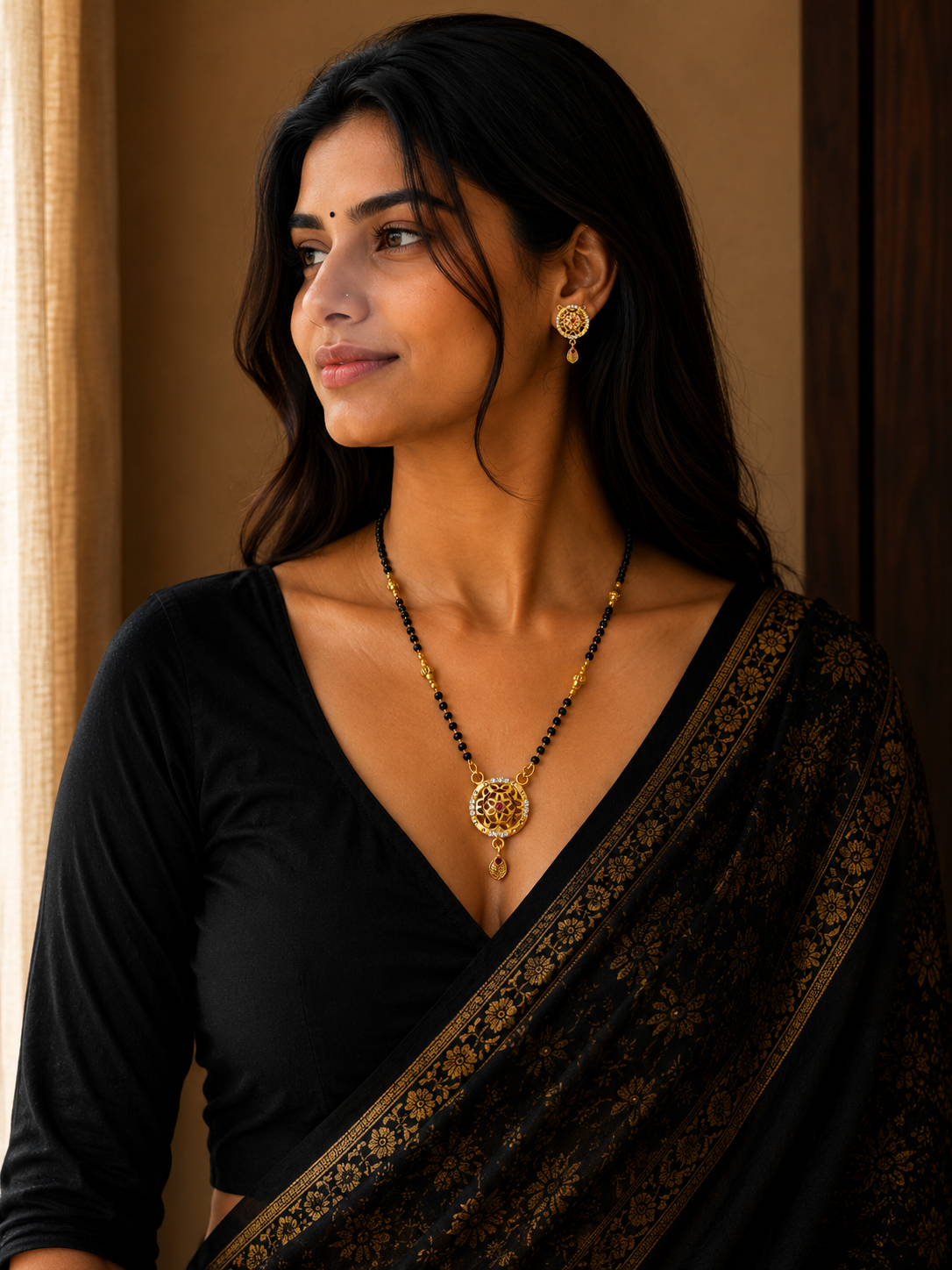 Floral Heritage Mangalsutra Set