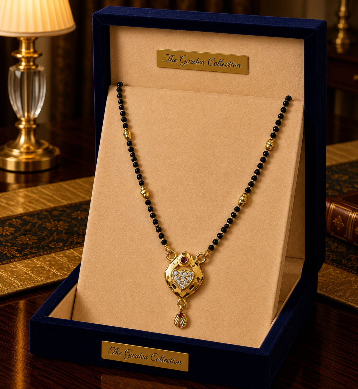 Elegant Ruby Stone Mangalsutra