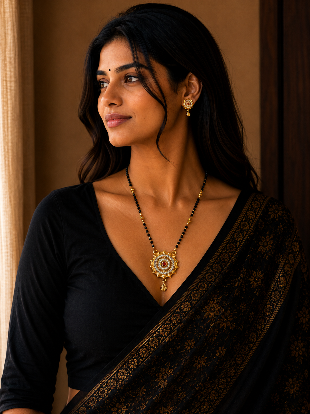 Radiant Circular Mangalsutra Set