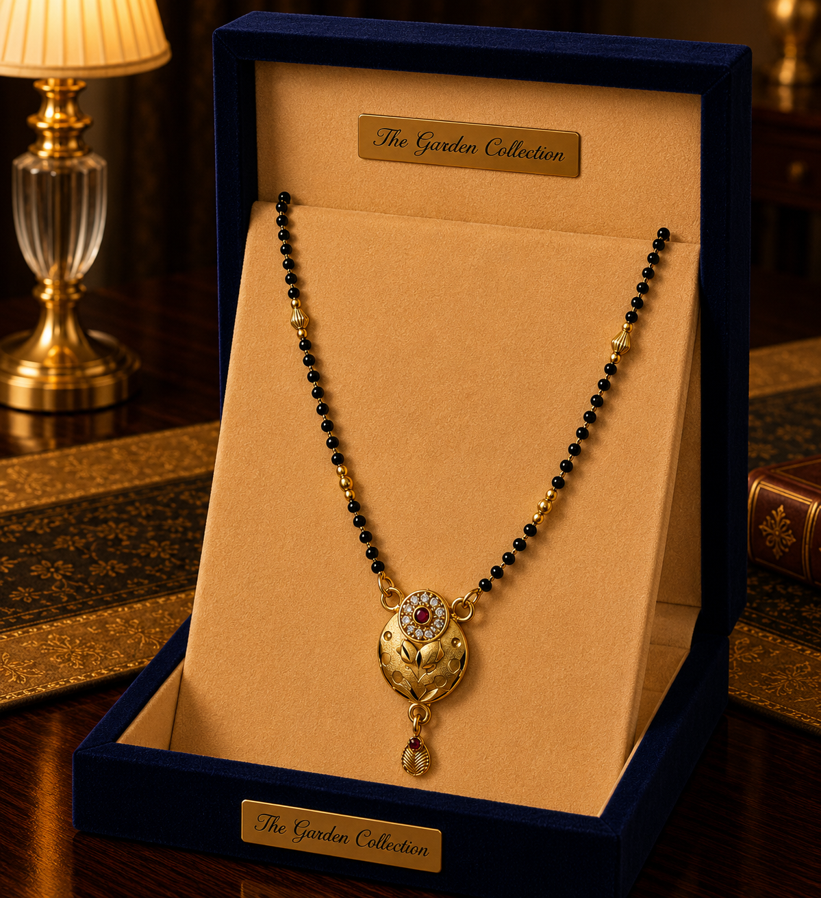 Round Gold Pendant Mangalsutra