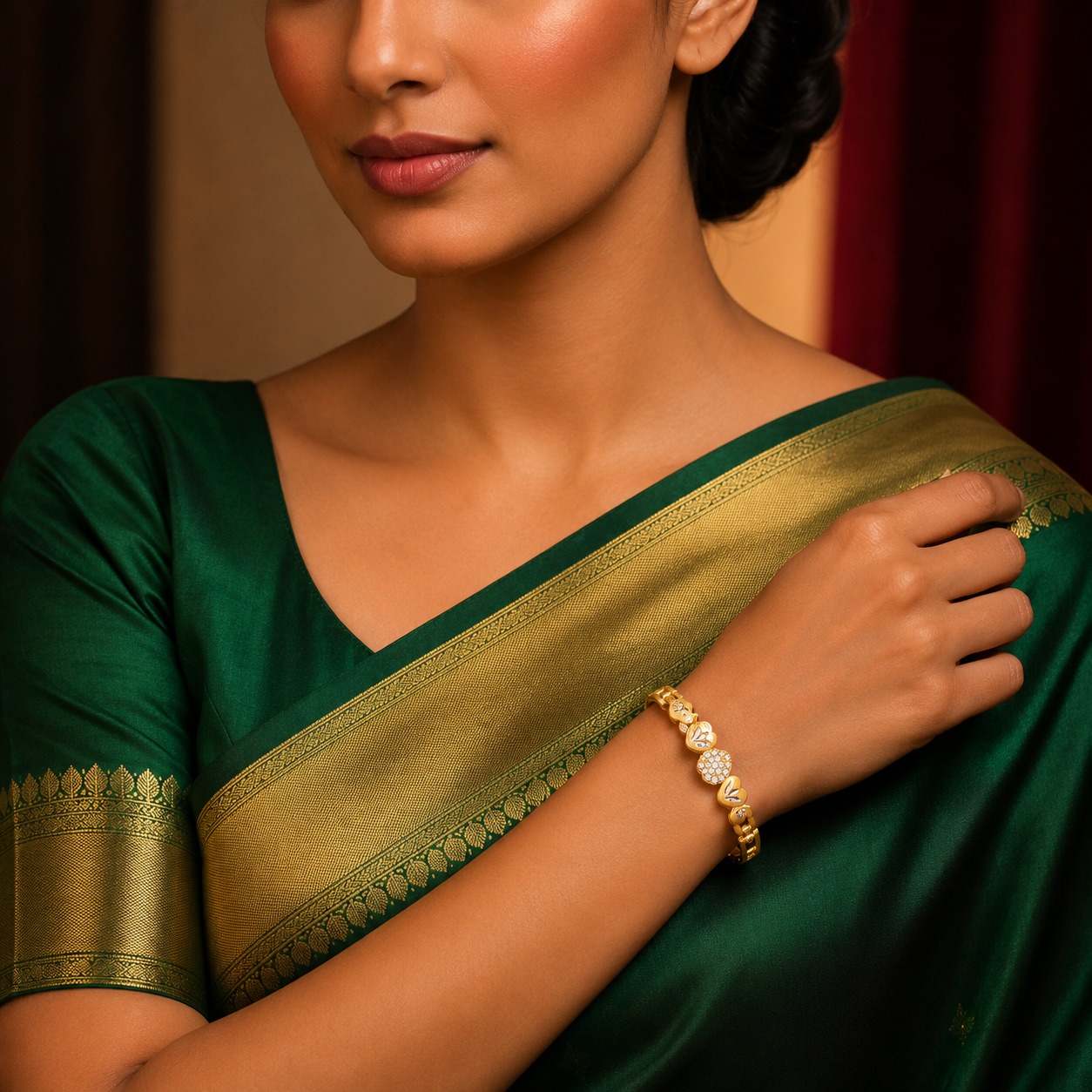 Royal Round Gold Bracelet