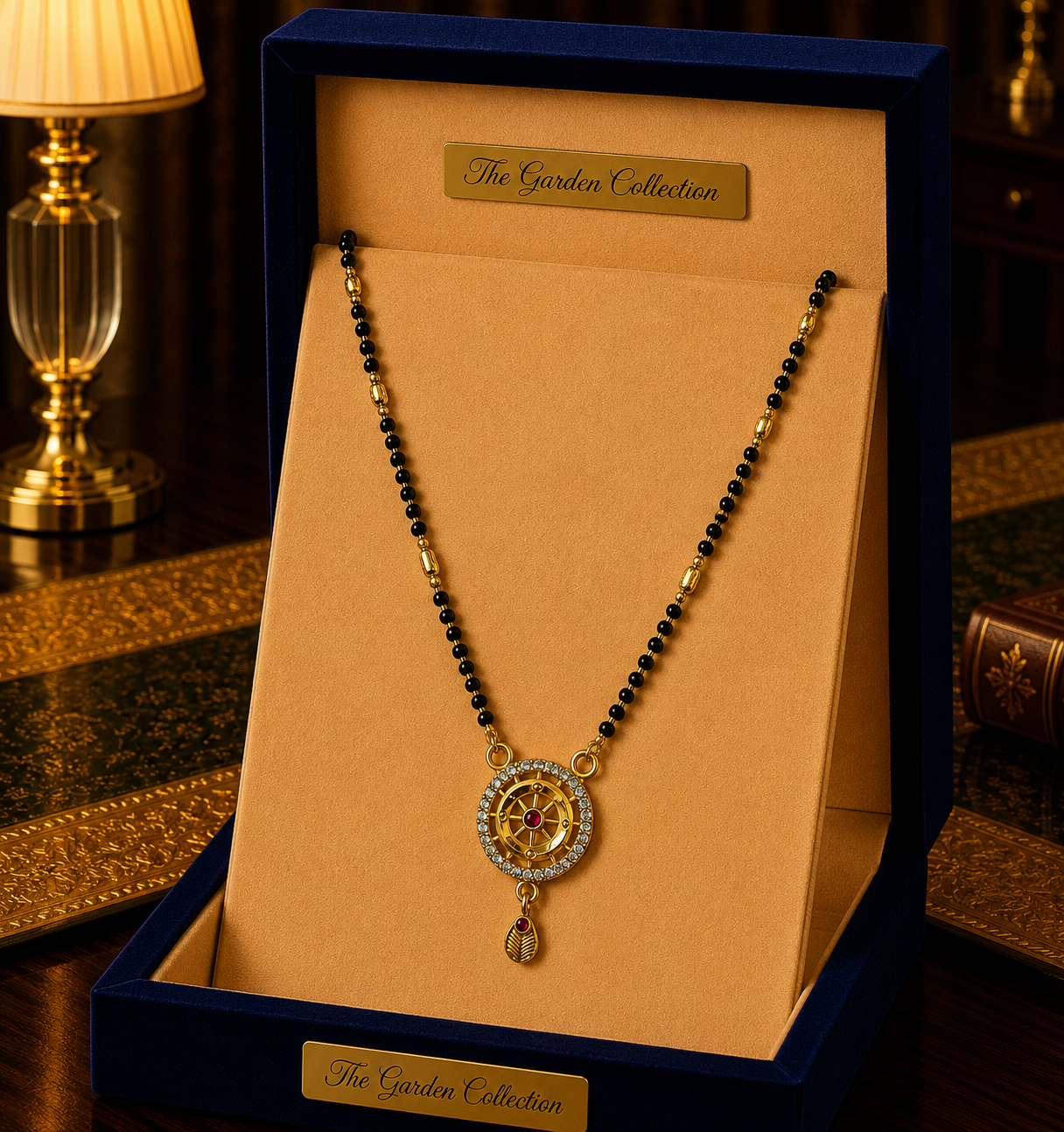 Heart Charm Mangalsutra Set