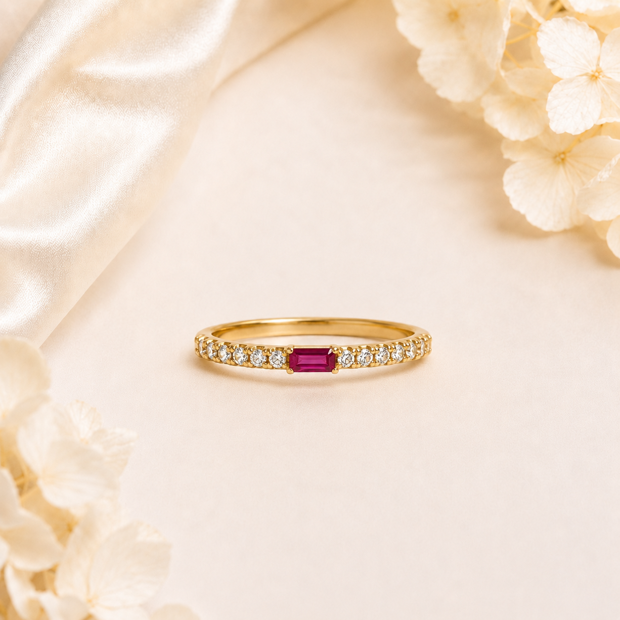 Ruby Princess Gold Ring