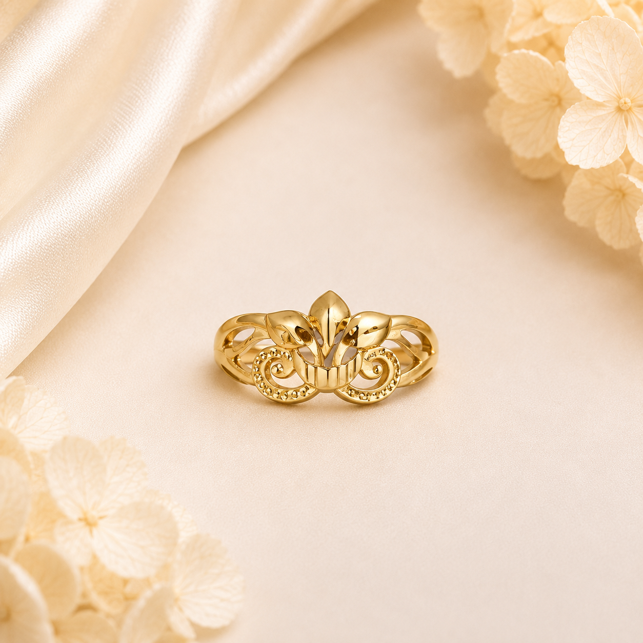 Royal Infinity Designer Gold Ring - imitation jewellery by AUREVIA LUXE