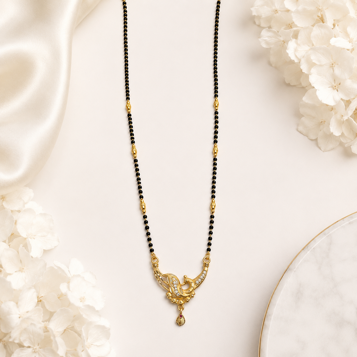 Elegant Swan Inspired Mangalsutra