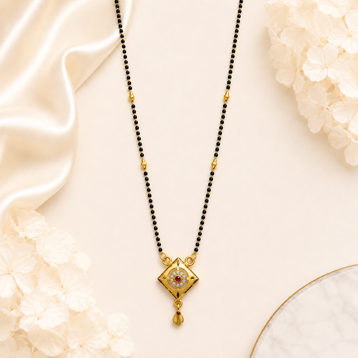 Royal Diamond Square Mangalsutra