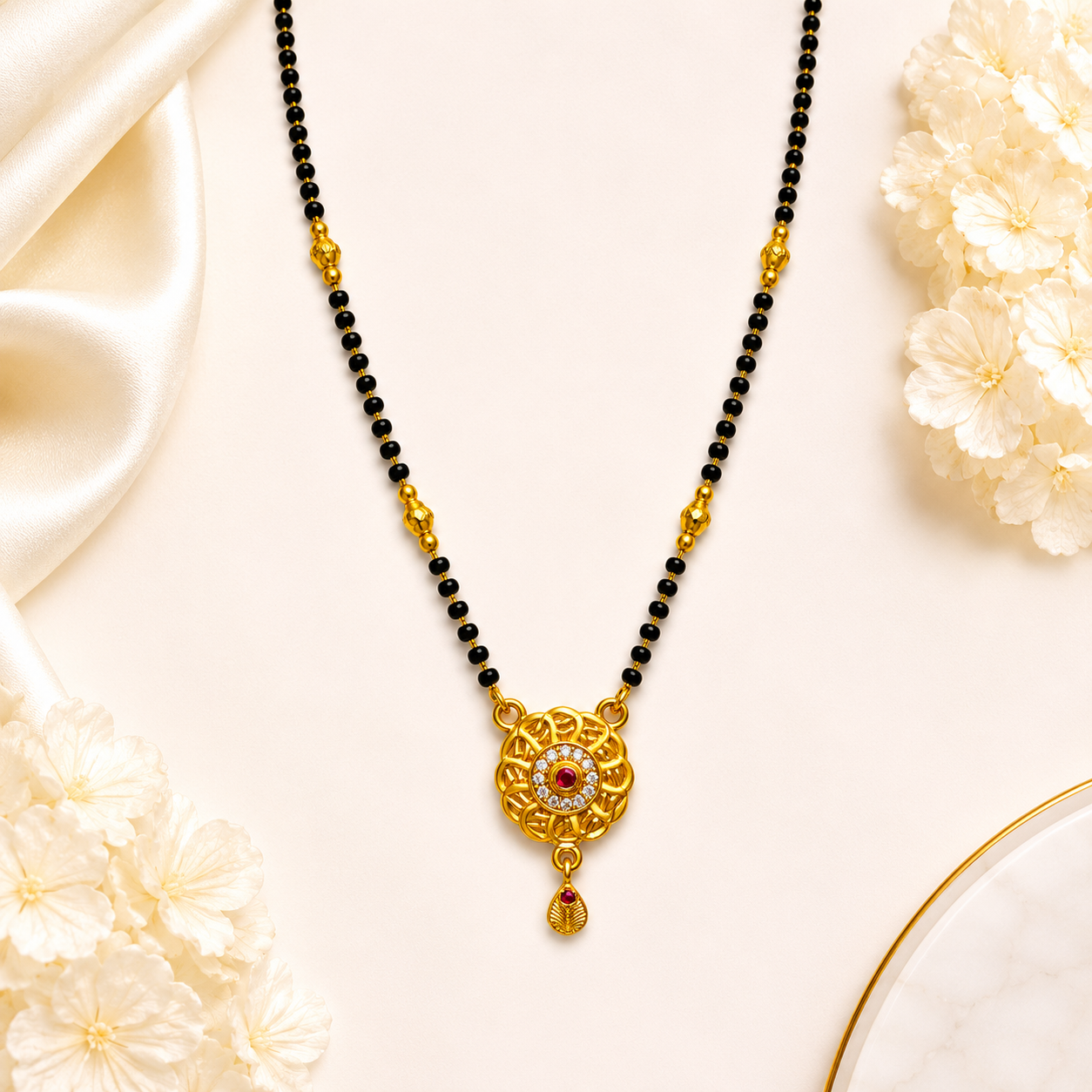 Royal Floral Mangalsutra Set