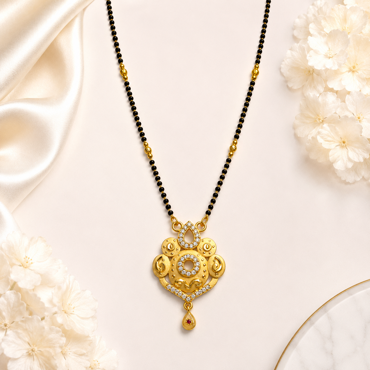 Golden Pearl Style Mangalsutra Set