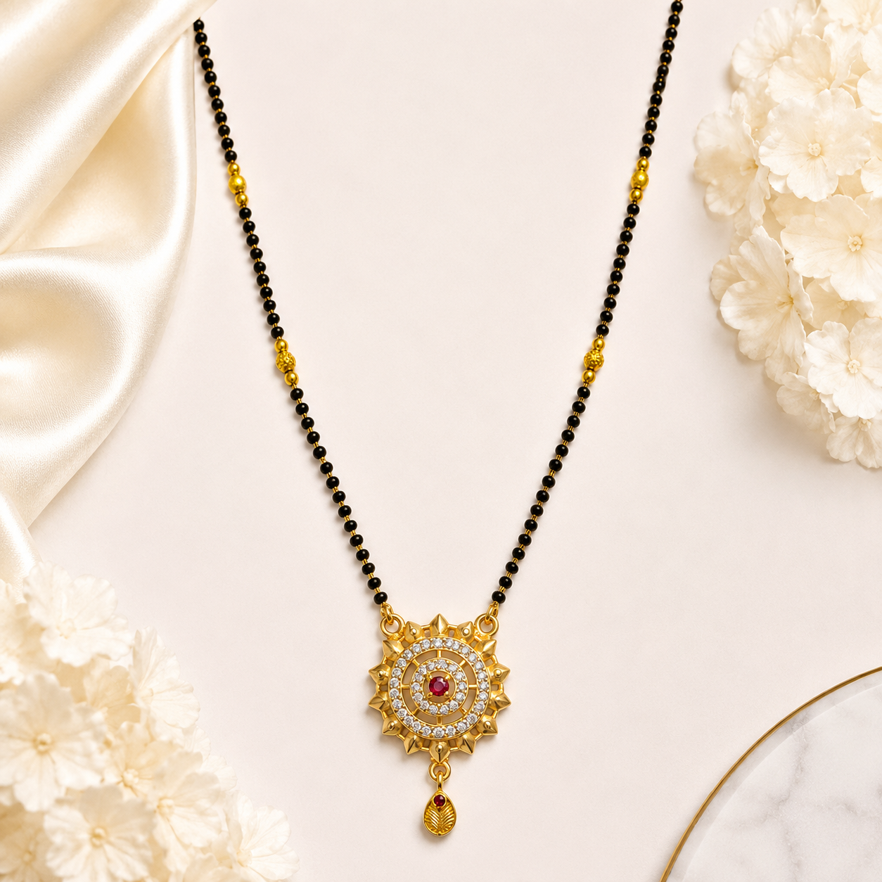 Radiant Circular Mangalsutra Set