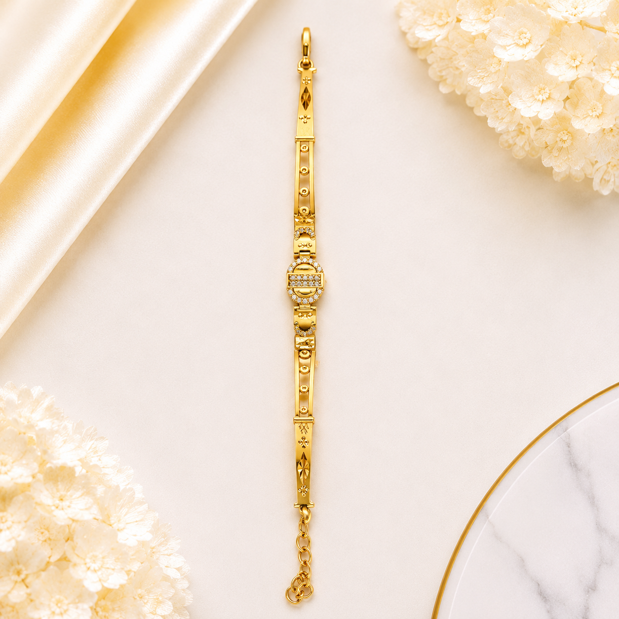 Classic Stone Gold Bracelet